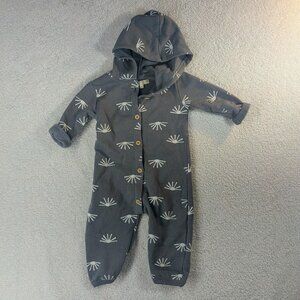 Infant Boy's 6-9 Month Grayson Collective Fleece One-Piece Fleece Hooded Romper